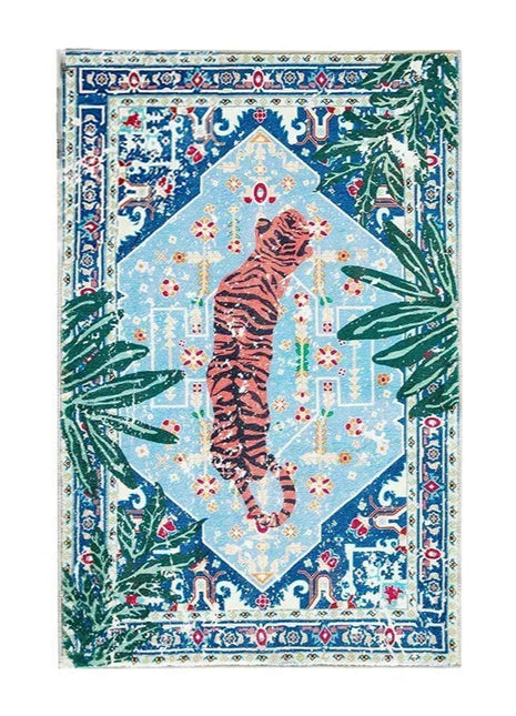 Alfombra contemporánea de rayas para sala de estar: suave, antideslizante y lavable a máquina | Alfombra moderna para dormitorios, salones y decoración del hogar