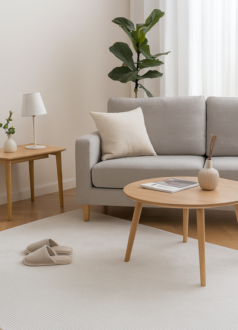 Essential Neutrals – Alfombra minimalista de lujo y ligera | Alfombra suave y lavable de color liso para sala de estar, dormitorio y más