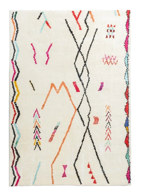 Alfombra grande y esponjosa de estilo étnico: suave y decorativa para sala de estar, dormitorio y más.
