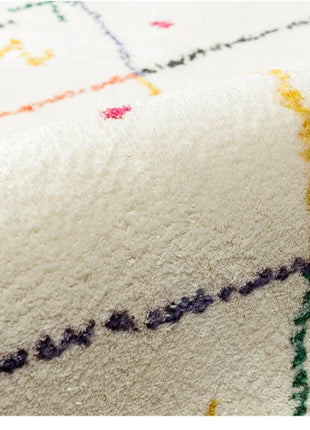 Alfombra grande y esponjosa de estilo étnico: suave y decorativa para sala de estar, dormitorio y más.