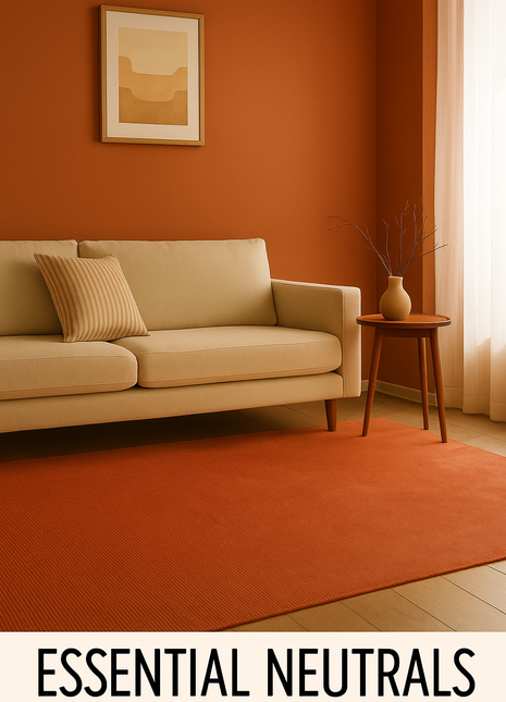 Alfombra minimalista, ligera y de lujo, de color liso: suave, lavable y antideslizante, ideal para salón, dormitorio y más.