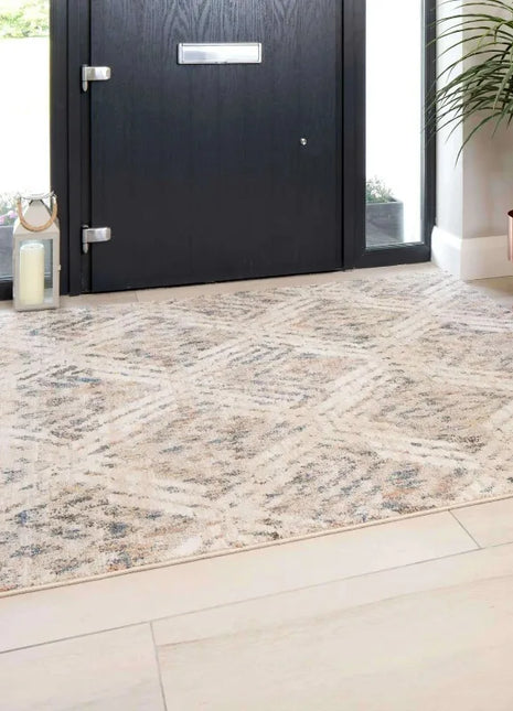 Alfombra rectangular moderna de franela: suave, antideslizante y de fácil cuidado | Perfecta para salas de estar y dormitorios