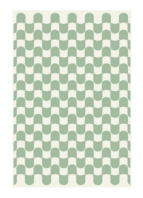 Alfombra antideslizante moderna de cuadros escoceses inspirada en Aubusson: suave, duradera y fácil de limpiar | Ideal para salones, dormitorios y cocinas