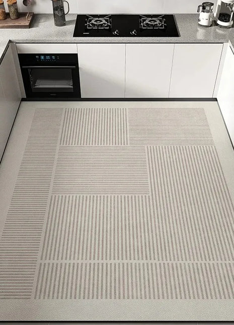 Modern Anti-Slip Kitchen Rug – Soft, Washable & Durable Floor Mat for Busy Cooking Spaces