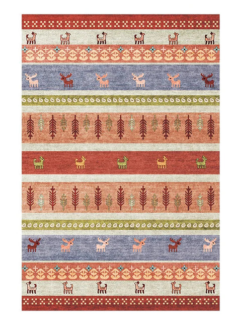 Alfombra geométrica marroquí: suave, duradera y antideslizante | Ideal para salas de estar y dormitorios