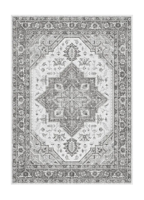 Alfombra persa retro estilo bohemio: suave, antideslizante y lavable a máquina | Perfecta para salas de estar y dormitorios