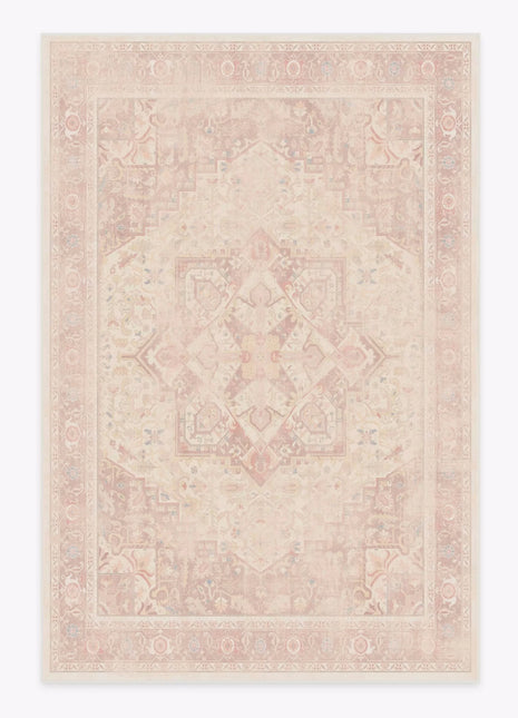 Alfombra vintage de estilo persa azul rey – Antideslizante y lavable | Alfombra decorativa clásica para casa de campo y sala de estar