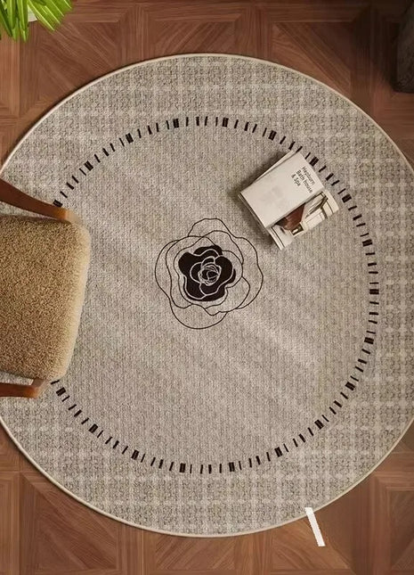 Alfombra antideslizante lisa y suave: minimalista, lavable y resistente a la decoloración | Perfecta para salas de estar, dormitorios y más