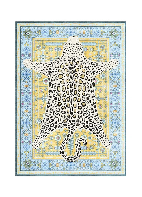 Alfombra suave y afelpada para sala de estar: antideslizante y lavable a máquina | Alfombra decorativa contemporánea para dormitorios y salones